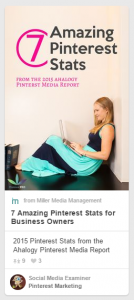 Wow! Pinterest is perfect for marketing. 7 Pinterest Stats from the Ahalogy Media Report