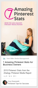 Wow! Pinterest is perfect for marketing. 7 Pinterest Stats from the Ahalogy Media Report